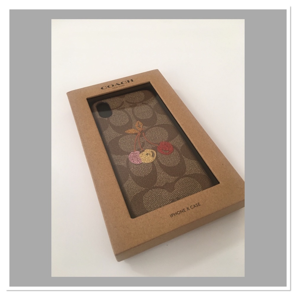 Coach iPhone X Case In Signature Canvas